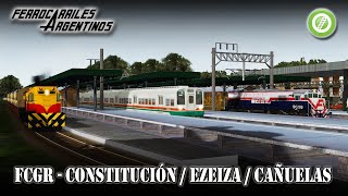 Open Rails Argentina  FCGR  Constitución  Ezeiza  Cañuelas [upl. by Yllop]