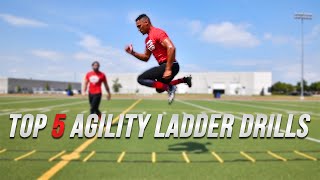 Fast Footwork amp Agility Ladder Drills  Speed amp Agility Performance [upl. by Hcirdeirf]