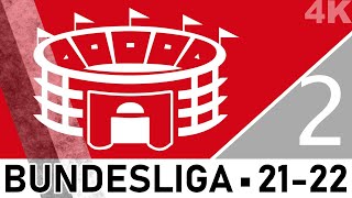 Alle Stadien der 2 Bundesliga 20212022  4K [upl. by Monjo]