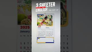 3 Sheeter Wall Calendar 2025  English  Code 310 [upl. by Aelram]