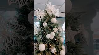 Christmas Tree install today for my dentist’s office Used her own ornaments She’s very pleased [upl. by Sophie]