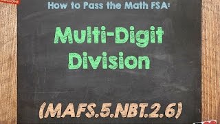 How to Pass the Math FSA 5th  MultiDigit Division [upl. by Possing]