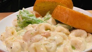 Shrimp Alfredo with Tortellini Pasta [upl. by Atalie]