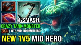 NEW 1v5 MID HERO Desolator First Item Tidehunter 1 Smash Anchor Crazy Tanker Dota 2 [upl. by Spatola422]