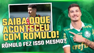 O que ESTA ACONTECENDO com RÔMULO no Palmeiras  Vai JOGAR quando [upl. by Geis999]