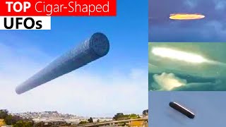 UFO Revolution ALIENS CAUGHT ON CAMERA cigarshaped UFO sightings [upl. by Edlihtam]