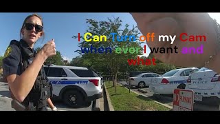 Ponytail Cop Turns off Body Cam [upl. by Adriano]