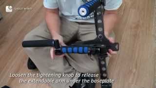 DSLR Rig Shoulder Mount  Filming Stabilizer [upl. by Joscelin101]