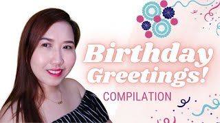 BIRTHDAY GREETINGS COMPILATION 2023 🎂🎉 [upl. by Charity349]