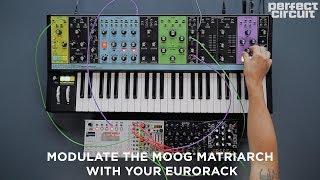 Moog Matriarch With Eurorack Drums Extra Oscillator And Modulation [upl. by Euell]