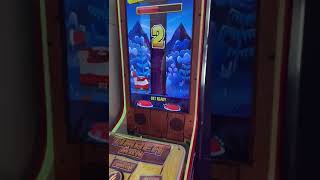 Timber Man arcade game played at Central Games in Salou theforeseenarcade salou timberman [upl. by Bathilda]