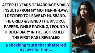 After 11 years of marriage ampdaily insults from my mother in law I decided to leave my husband [upl. by Ciapha]