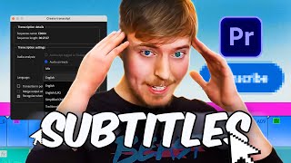 How to Create ANIMATED Subtitles Premiere Pro Tutorial [upl. by Adnovahs]