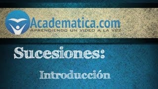 Video de sucesiones  introducción [upl. by Lankton]