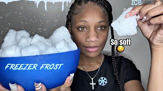 ICE ASMR  Powdery Ice Trees Snow cubes Freezer Scraping amp Eating asmr [upl. by Hardin]