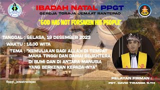 Ibadah Natal PPGT Jemaat Rantepao [upl. by Huberto]