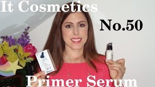 Review It Cosmetics No50 Primer Serum AntiAging Collagen Veil [upl. by Lyall845]