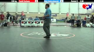 Tyrell Fortune vs Nick Gwiazdowski at 2013 ASICS University Nationals  FS [upl. by Ahsias168]