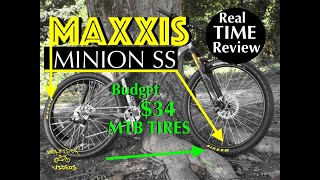 Budget 34 MAXXIS MINION SS Real Time Review [upl. by Bosch447]