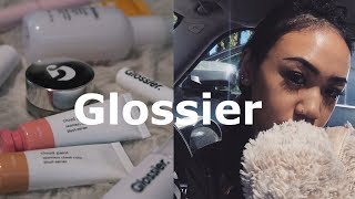 full face of glossier  my everyday makeup [upl. by Neeroc]