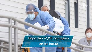 México reporta 648 muertes por Covid19 en las últimas 24 horas y 41 mil 115 nuevos contagios [upl. by Thrasher]