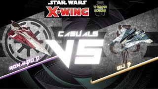 XWing 25 Casuals  Ron D vs Eli B [upl. by Akiehsat]