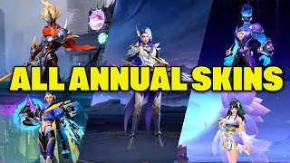 All annual stralight skins in mobile legends 2023 [upl. by Yennek]