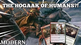 THE HOGAAK OF HUMANS  Boros Blitz  Modern  MTGO [upl. by Anirazc]