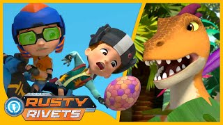 Rusty’s Raptor Race  Rusty Rivets  Cartoons for Kids [upl. by Esilanna]