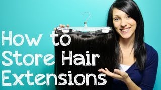 How to Store Clip In Hair Extensions  Instant Beauty ♡ [upl. by Nevuer]