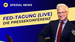 FEDPressekonferenz  FED SENKT ZINSEN UM 25 BASISPUNKTE [upl. by Noemad]