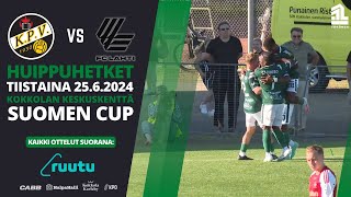 KPV  FC Lahti Suomen Cup ti 2562024  Huippuhetket [upl. by Nhguavad]