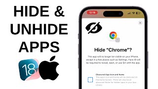 How to Hide and Unhide Apps on iPhone  iOS 18 [upl. by Gavan]