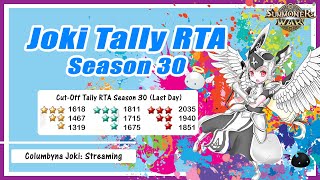 Joki RTA Tally Season 30 Summoners War Sky Arena [upl. by Friedly137]