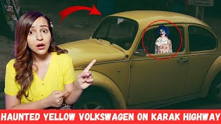 Worlds MOST Haunted HIGHWAY Yellow Volkswagen Car on Karak Highway [upl. by Dloniger142]