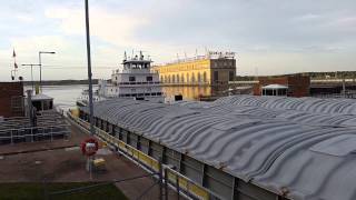 Keokuk Iowa Lock amp Dam operation [upl. by Nrublim598]