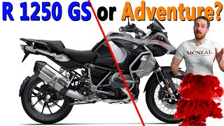 10 differences between BMW R 1250 GS and R 1250 GS Adventure [upl. by Patterman]