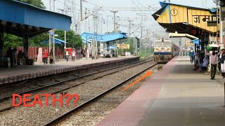 Monkey almost killed  Gandhidham Kamakhya express smashed zamania with emd 130kmh [upl. by Jar]