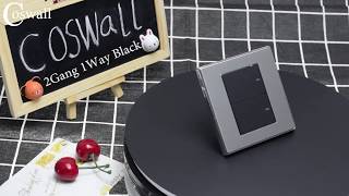 Coswall 1 Gang 1 Way Luxury LED Light Switch [upl. by Nosmas423]