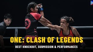 ONE CLASH OF LEGENDS Highlights  Best KO Submission Performances [upl. by Annaeiluj455]