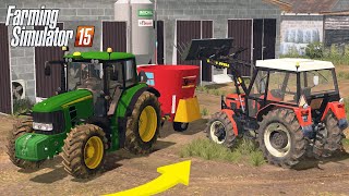 PRACE PRZY KROWACH 🚜 PRACE NA GOSPODARSTWIE 🚜 OD ZERA DO MILIONERA 🚜 FARMING SIMULATOR 15 🚜 FS 15 [upl. by Eserahc]