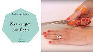 Tuto couture 4  Placer et couper son tissu avec un patron [upl. by Aneerbas812]