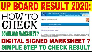 UP Board Result 2020 Class 10th 12th  Sarkari Result  How to Check Result Very Quick amp Fast [upl. by Noemis]