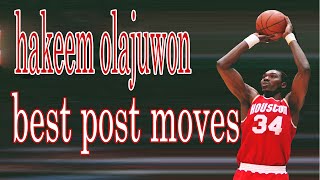 Hakeem Olajuwon Post Moves [upl. by Doreg]