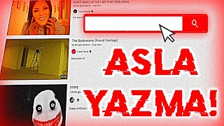 YOUTUBEda ASLA ARATMAMANIZ GEREKEN ŞEYLER 😱😨 [upl. by Amzu]