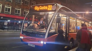 buspotting Centrebus optare Versa 771 YJ57 XVU 771 route 22 [upl. by Sandor370]