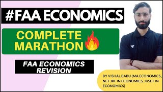 COMPLETE ECONOMICS MARATHON FAA ECONOMICS  FINANCE ACCOUNT ASSISTANT ECONOMICS JKSSB byProfVishalBabu [upl. by Aeslehc]