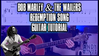 Bob Marley amp The Wailers  Redemption Song Guitar Tutorial [upl. by Shishko813]