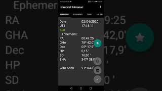 Nautical Almanac  android App [upl. by Sairahcaz909]