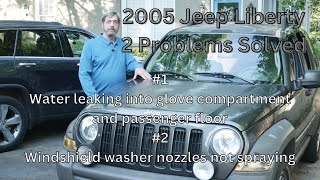 Jeep Liberty Water Leak and Washer Sprayer Problems Solved [upl. by Eldon]